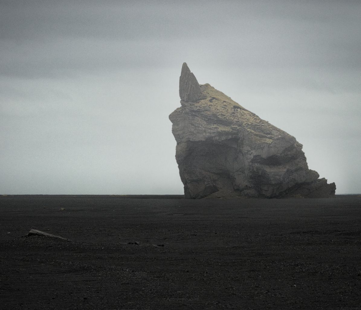 Black Beach Monolith