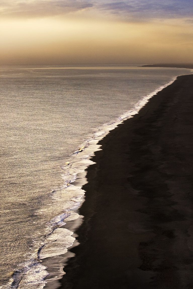 Black Sand Beach Sunset