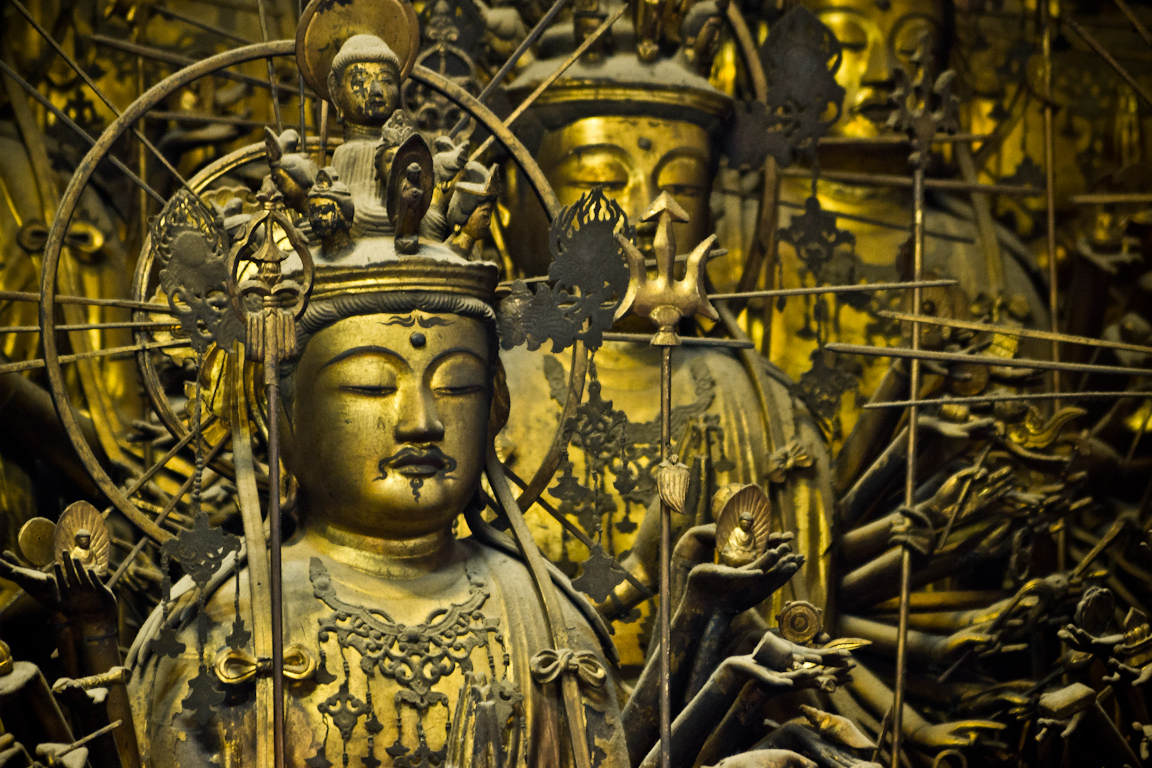 Japan - Sanjusangen Do Buddhist Temple - Thousand Armed Kannon Statues